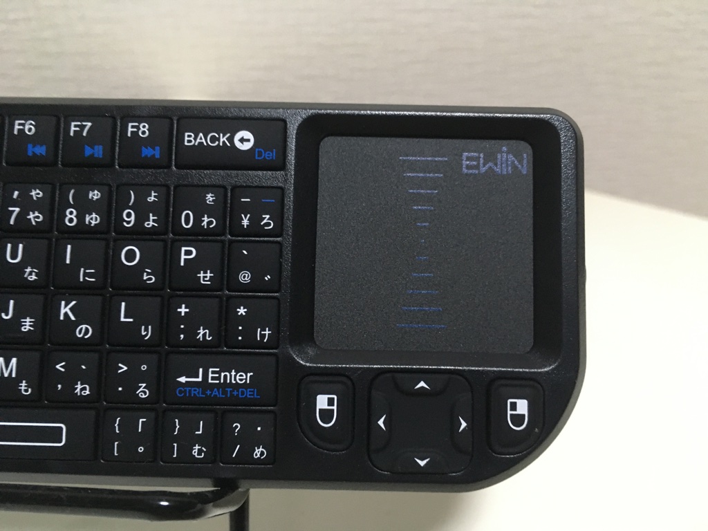 Ewin ミニ キーボード ワイヤレス 2.4GHz タッチパッド搭載 レビュー