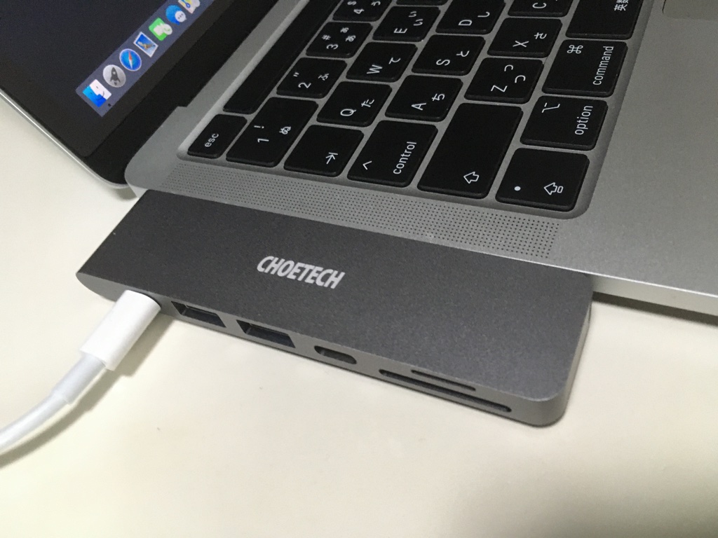MacBook Pro ハブ CHOETECH USB C ハブ 7in1 レビュー